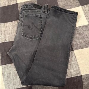 Ag Adriano Goldschmied Gray Straight Leg Jeans